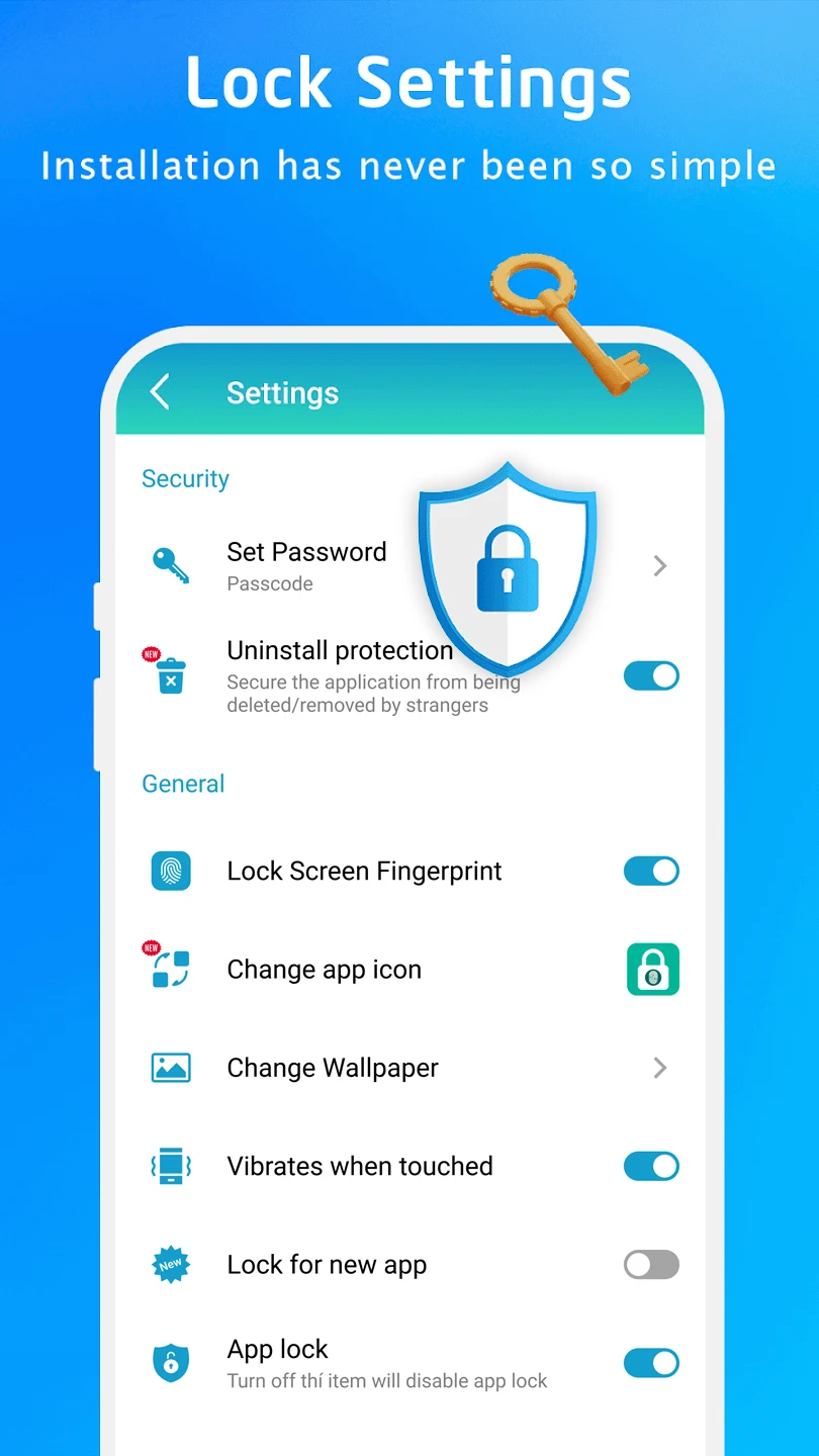 App lock - Fingerprint screenshot